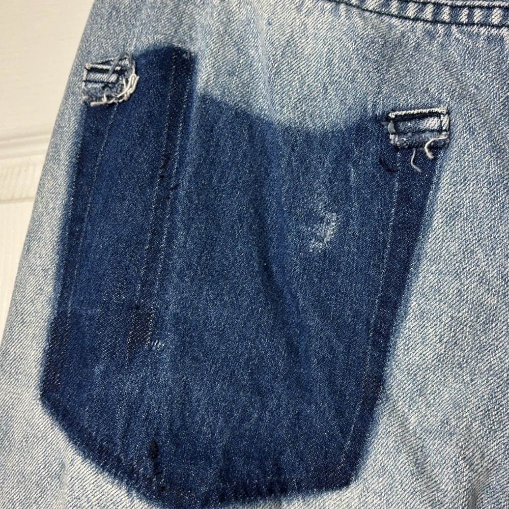 PRPS JEANS Le Sabre distressed cropped jeans men’s size 32  / unisex 100% Cotton - Picture 11 of 16